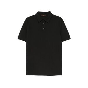 Zanone Black Polo Shirts Men